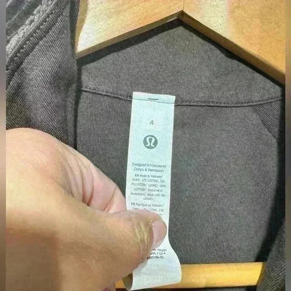 NWT Lululemon Woman’s Scuba Track Jacket Velvet Cord. - Picture 7 of 12